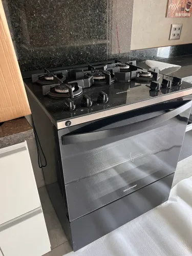 Fogão Brastemp 5 bocas tampo de vidro