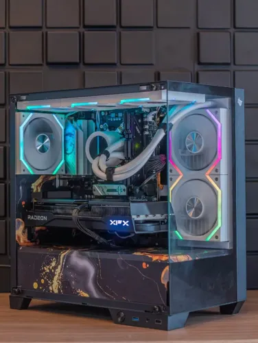 PC Gamer Ryzen 7 7800X3D, RX 7900 XT 16GB, 32GB DDR5, NVMe 1TB, B650M, Fonte 850W