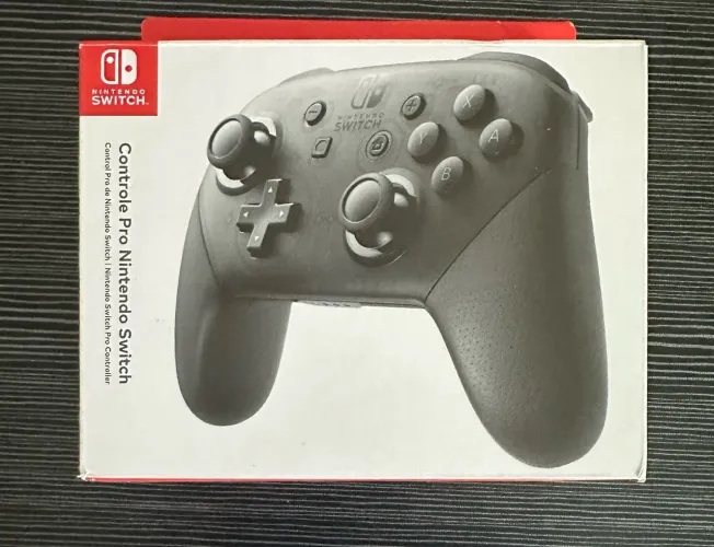 Controle Pro Nintendo Switch na Caixa | Impecável
