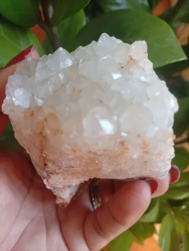 Drusa pontas de calcedônia na ágata dendrítica