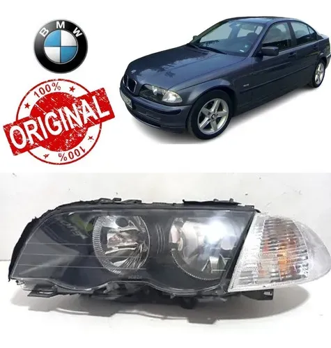 Farol Bmw 320 325 328i 330i 1999 01 Original Esquerdo 12919 Esquerdo