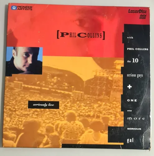 Phil Collins Seriosly Live em formato Laser Disc