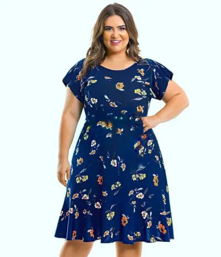 Vestido plus sizer