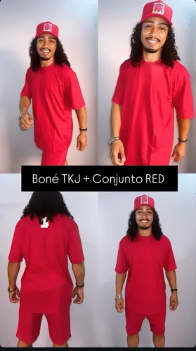 Boné RED TKJ + conjunto TKJ jogador