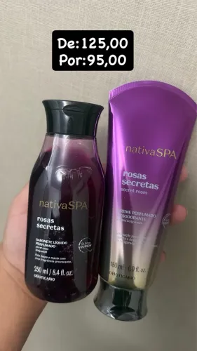 Kit rosas secretas nativa spa Oboticario 