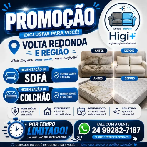 Higienização de Estofados