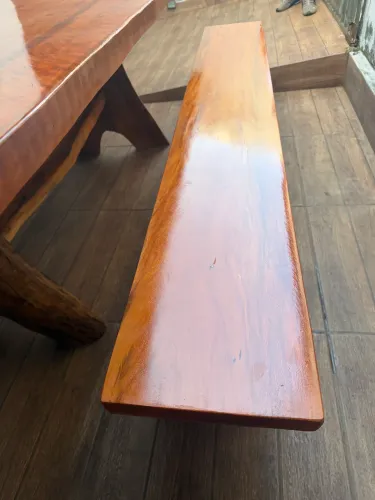 Mesa Angelim pedra 2.5mts prancha única 