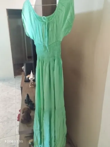 Vestido Longo Verde - Tamanho Único
