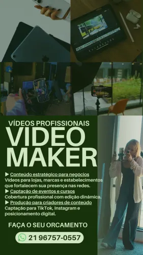 Videomaker para negócios e criadores de conteúdo