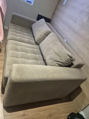 Sofa Jacauna 2 lugares Suede - retratil "Novo"