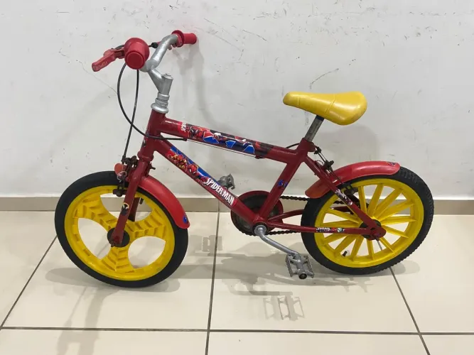 Bicicleta Infantil aro 16 - Homem Aranha 
