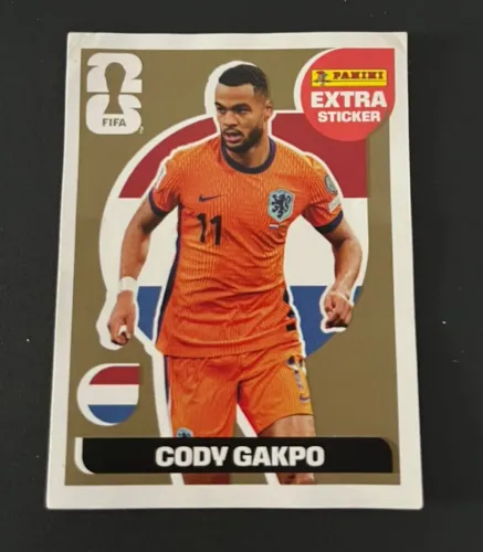 Figurinha Extra STICKER do Gody Gakpo Dourada COPA 2026