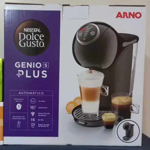 Cafeteira Dolce Gusto Gênio S Plus preta 220v NOVA Lacrada !