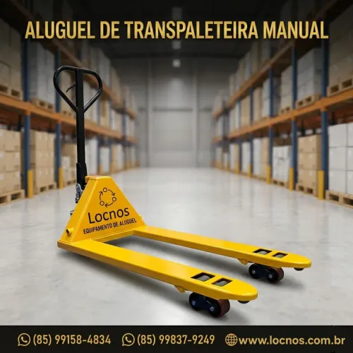 Aluguel de traspaleteira patinha paleteira