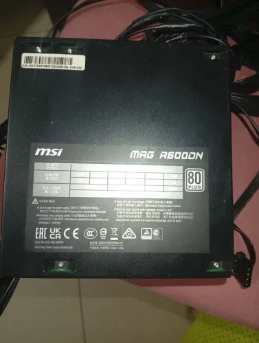 FONTE OARA COMPUTADOR MSI 600W
