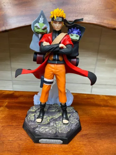 Action Figure Naruto - Naruto Modo Sábio Com Led 22cm
