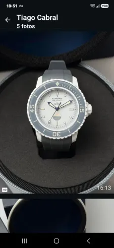 Relógio Blancpain x Swatch (Mod. Scuba) 2 Pulseiras e com estado de conservação 10/10