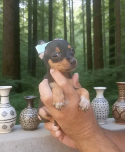 Pinscher Macho Miniatura Perfeito para Ambientes Compactos