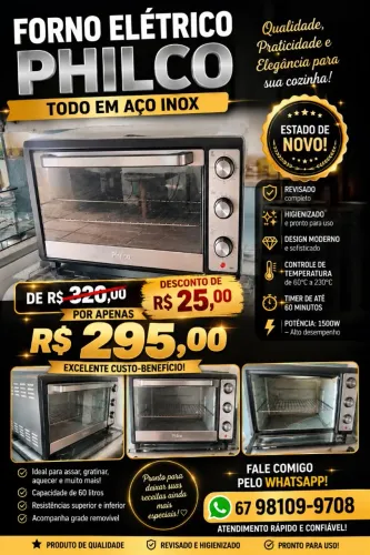 Forno elétrico Philco 110V
