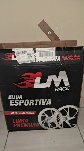 Jogo de Rodas Liga Leve Pé de Galinha - CG Titan/Fan 150/160 - LM Race