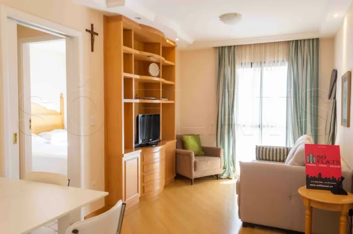 Flat Estanconfor Moema com 2 dorm disponível locação prox da Av dos Bandeirantes
