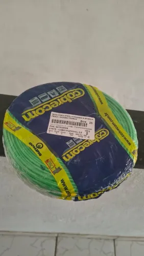 Cabo flexível cobre com 2,5MM² verde 100metros