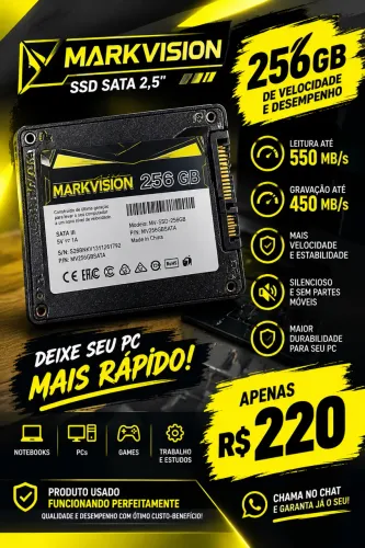 SSD Markvision 256GB SATA ? R$ 220