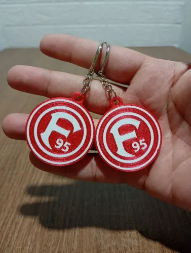 Kit com 2 chaveiros do Fortuna Dusseldorf da Alemanha