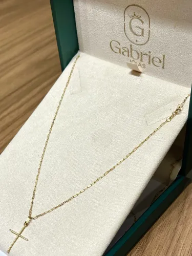 Cordão de ouro cartier 2.55g com pingente ( LOJA FÍSICA )