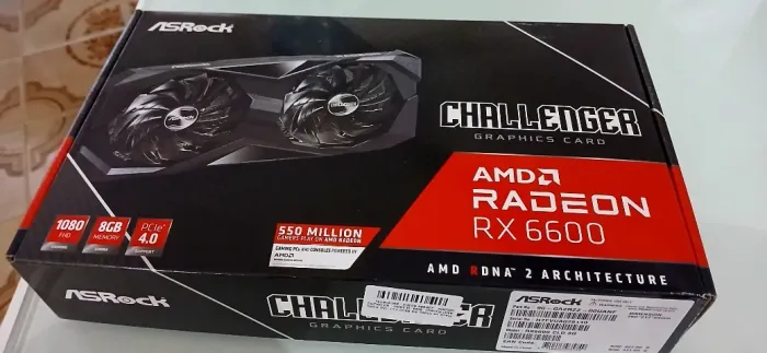 Placa de Video AMD RX 6600 - Usado 6 meses - com nota fiscal