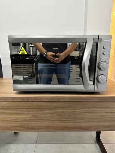 Forno Elétrico de Bancada 44L Mueller Sonetto Vidro Espelhado 1800W - Inox