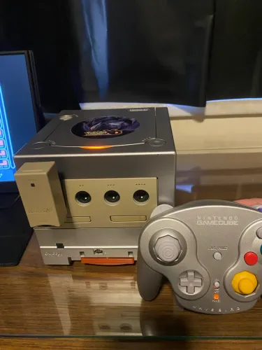 GameCube Edição Pokémon XD + GC Loader + Wavebird + Gameboy Player
