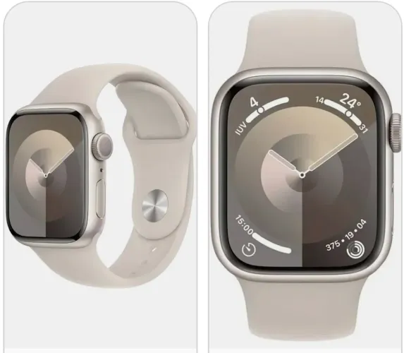 Apple Watch série 9 - cor estelar