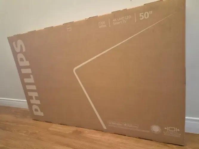TV 50 Polegadas Philips Android 4k, Nova e Lacrada, Comando de Voz, Bluetooh,Tela Infinita