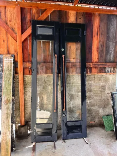 Porta antiga folha Dupla madeira maciça