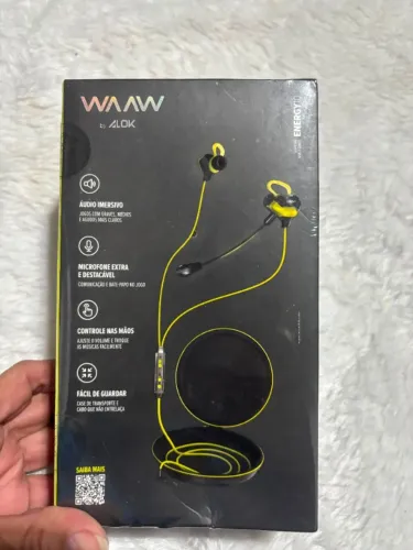 Fone De Ouvido Esportivo Bluetooth Waaw By Alok Move 100ebs Verde
