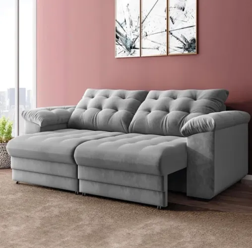 Sofá Retrátil Apollo 2,30m ? Conforto Gigante + Preço Baixo