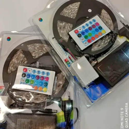 Fita Led Rgb 5050 Rolo 5metro Prova Dágua + Fonte+ Controle