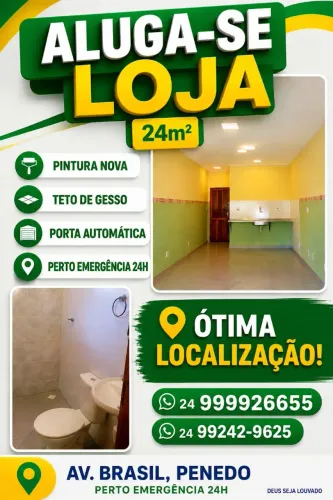 Aluga Loja na Av Brasil Penedo/ Itatiaia RJ