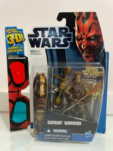kit Star Wars, Gungan Warrior, incluso galactic battle game card die & base, Original