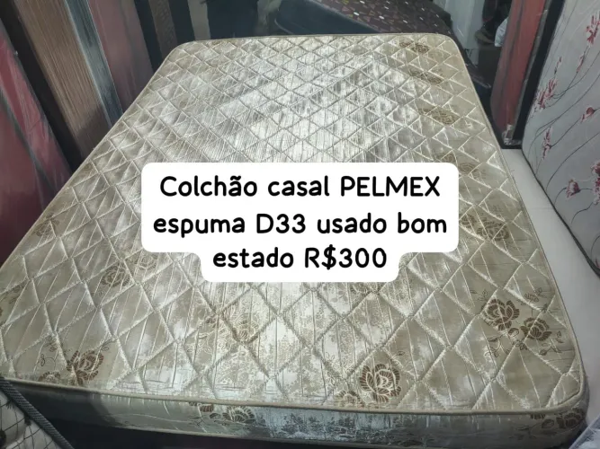 COLCHÃO CASAL DE ESPUMA USADO PELMEX R$300 ENTREGA GRÁTIS 