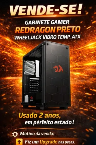 Gabinete Gamer RedDragon Preto