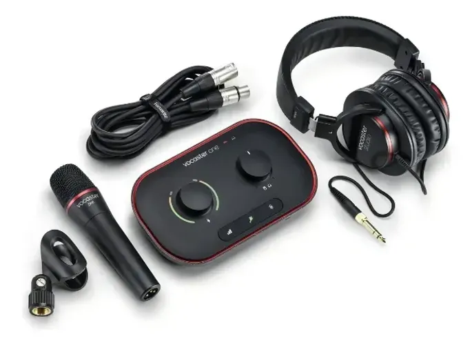 Interface De Áudio Para Gravação Vocaster One Focusrite Cor Preto 110V/220V