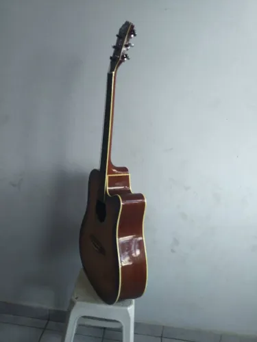 Violão taijima kansas eletro acústico com capa