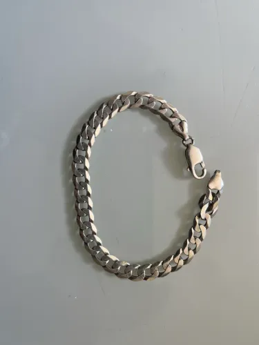 Pulseira de prata masculina 925