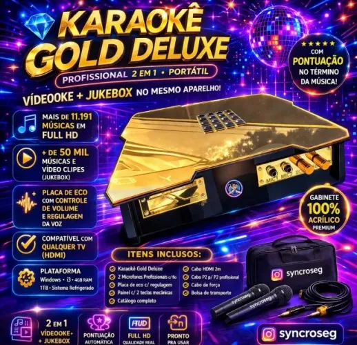 KARAOKE PORTATIL GOLD DELUXE