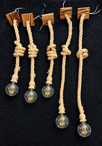 Kit 5 luminária Corda luz quente