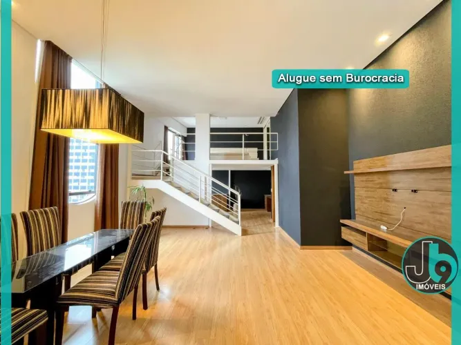 Apartamento Loft com vista para a cidade para Alugar no Bigorrilho 86m² com 2 vagas de gar