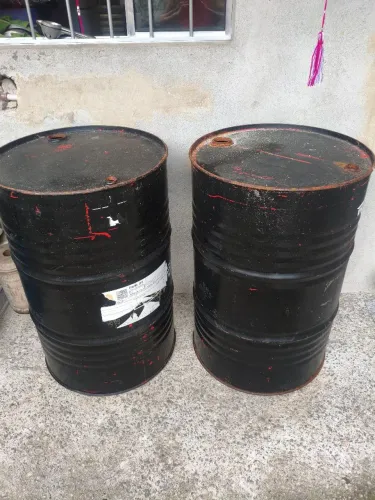 Tambor Latão 200L Churrasqueira Adega Bar decoração
