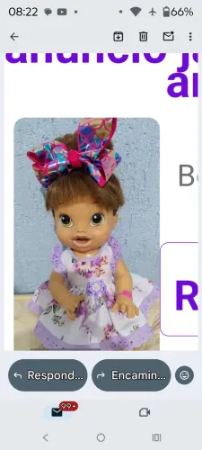 Boneca bebê alive hora de comer grande